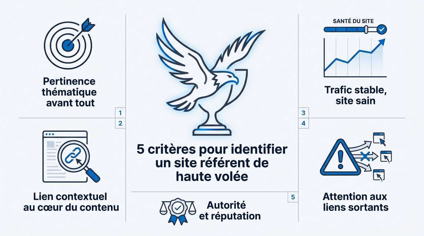 Critères de sélection pour obtenir des backlinks de qualité
